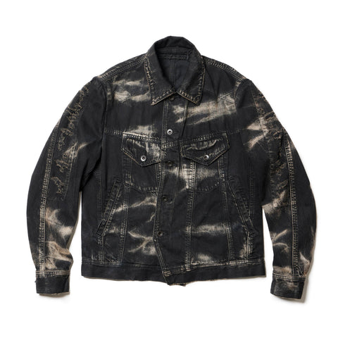 JULIUS 867BLM2-D Black / Breach Denim Jacket